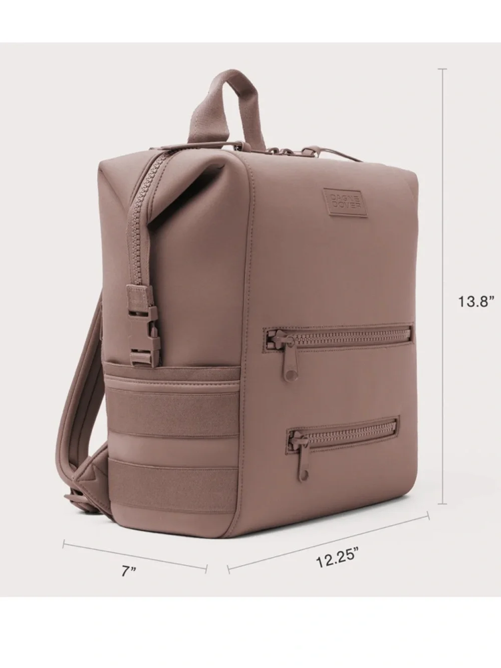Dagne Dover INDI NEOPRENE DIAPER BACKPACK Dark Moss - a deep olive green